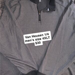 Van Heusen Charcoal 1/4 Zip Pullover